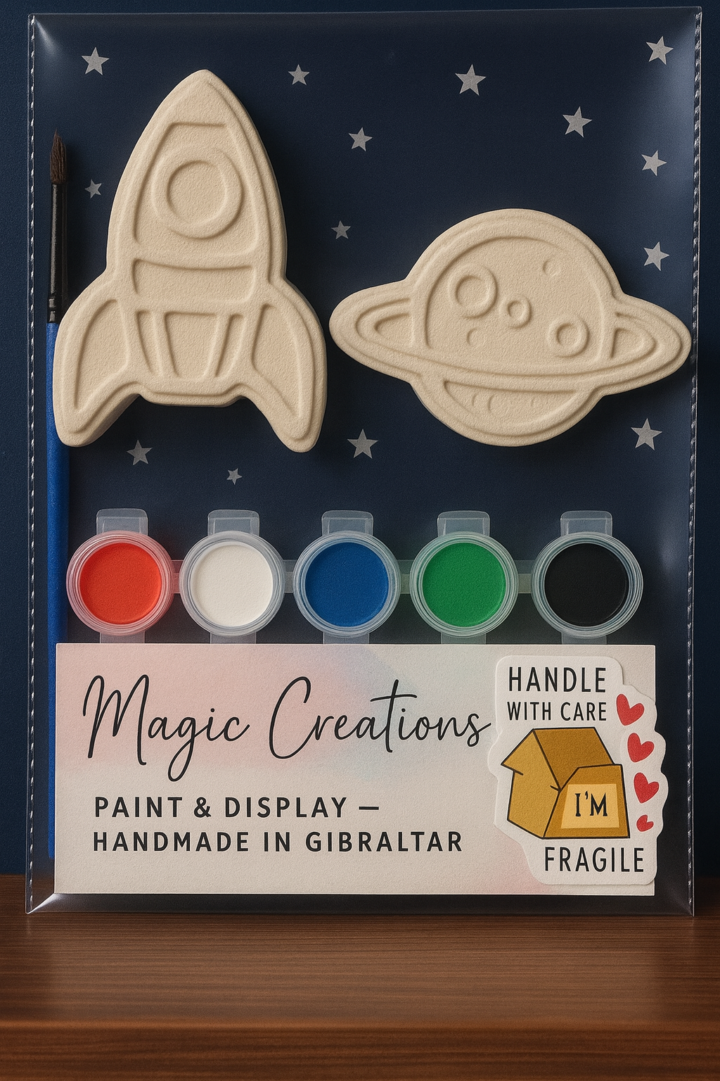 Rocketship & Planet - Magic Creations – Paint & Display Mold Kit