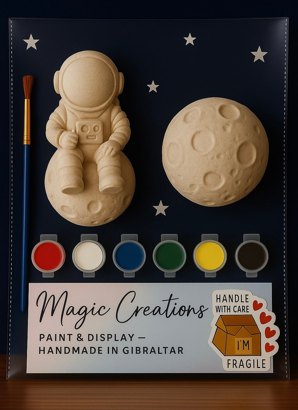 Spaceman & The Moon - Magic Creations – Paint & Display Mold Kit 