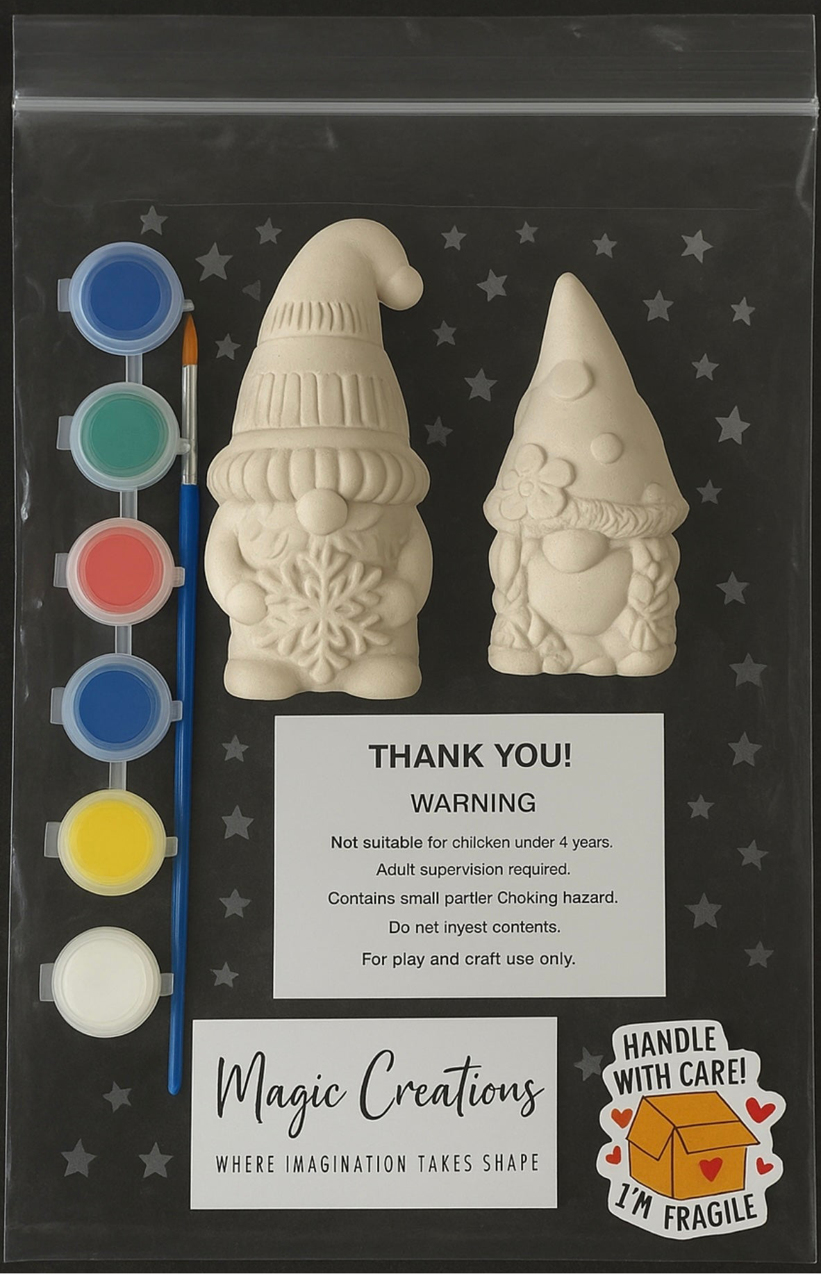 Snowflake & Lucky Gnome